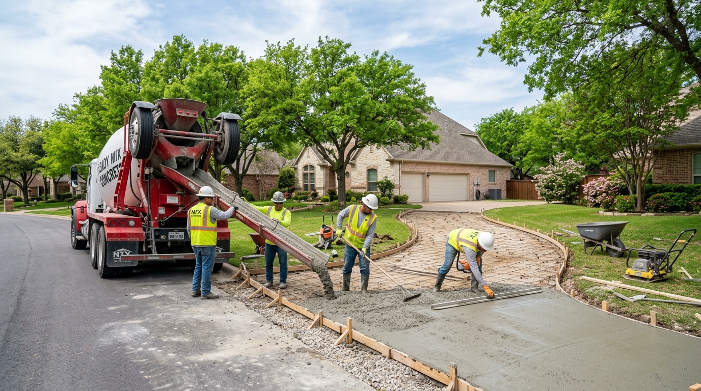 Best Time of Year to Pour Concrete in North Texas