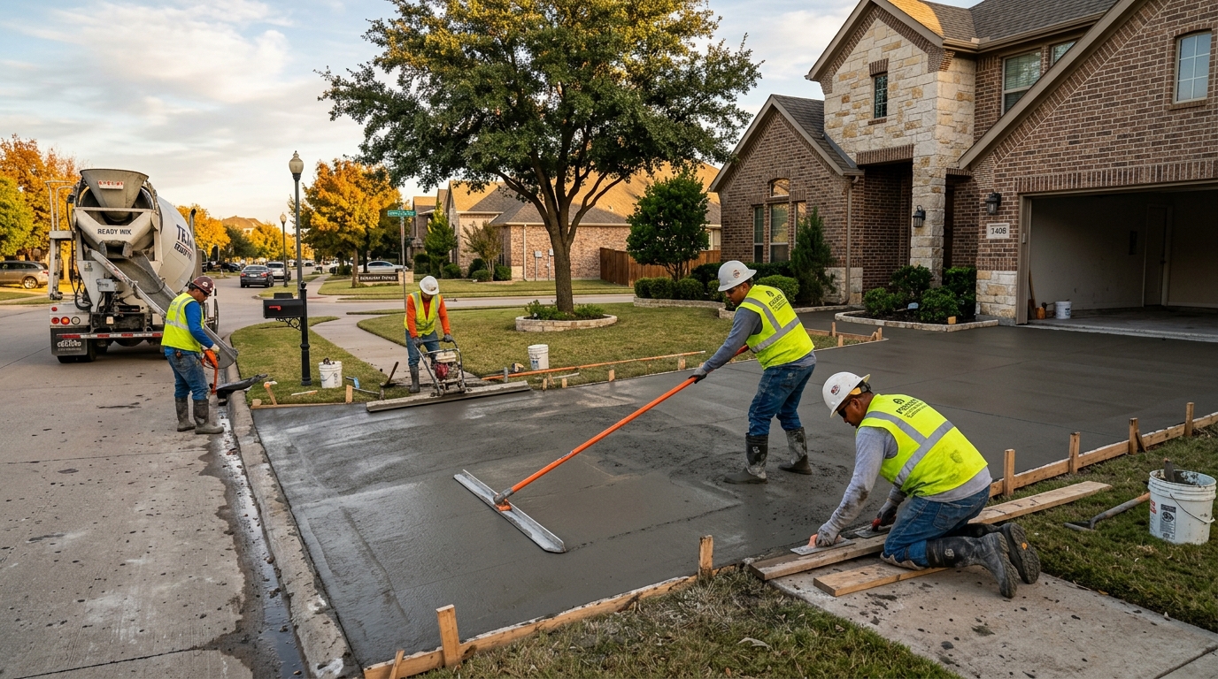 How Much Does a Concrete Driveway Cost in Highland Village, TX?