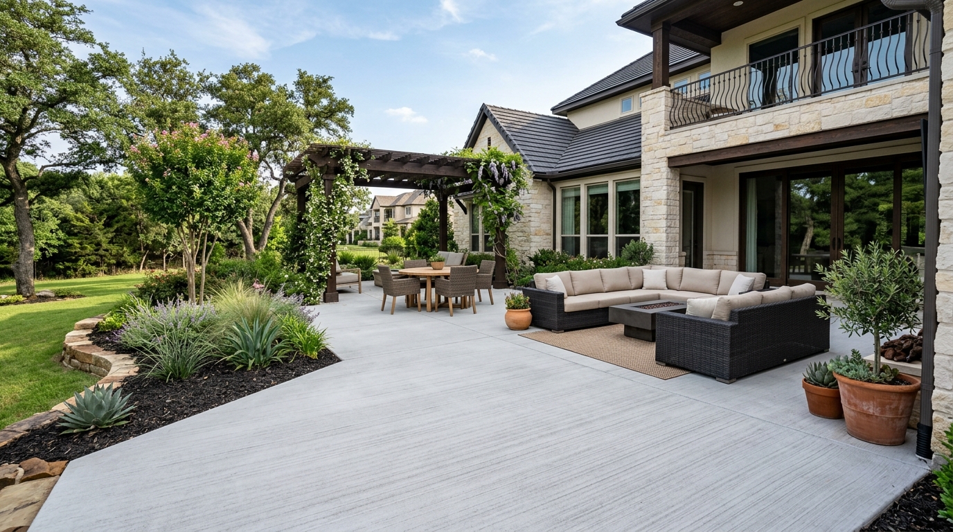How Much Does a Concrete Patio Cost in Highland Village, TX?