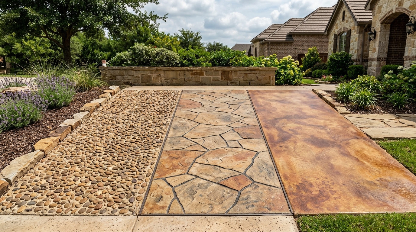 Decorative Concrete Options for Highland Village Homes